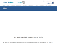 Tablet Screenshot of care4dogsonthego.co.uk